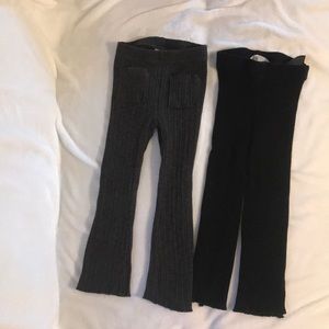 Size 3T H&M size 3-4 years Zara pants both are in great condition.